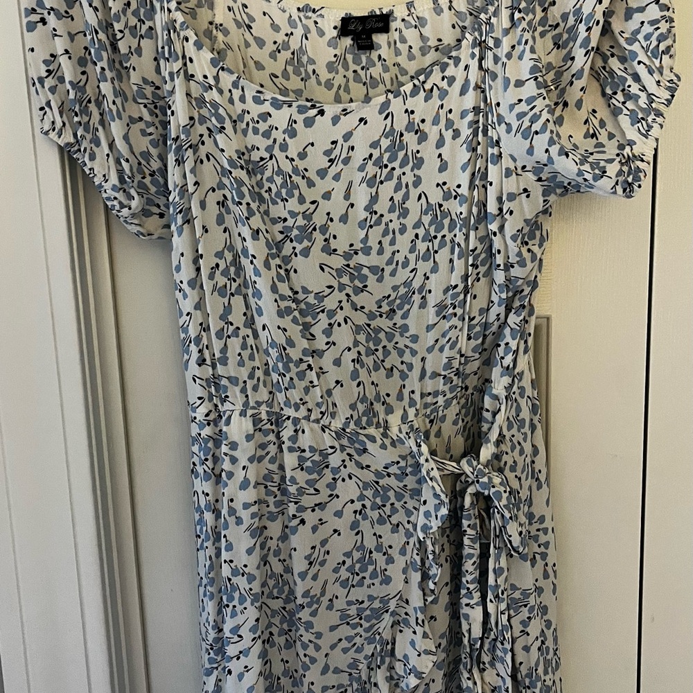 Women's Blue Patterned Dress